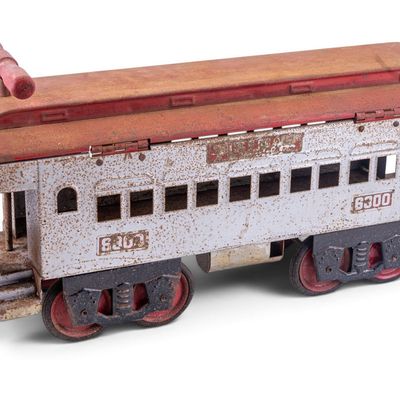 Sale Photo Thumbnail #89: Buddy L 6800 Pressed Steel Trolley Ride-On Toy