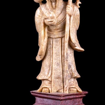 Sale Photo Thumbnail #355: Chinese Carved Soapstone Shou Lao