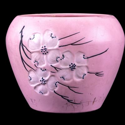 Sale Photo Thumbnail #206: McCoy USA Pink Dogwood Pottery Vase