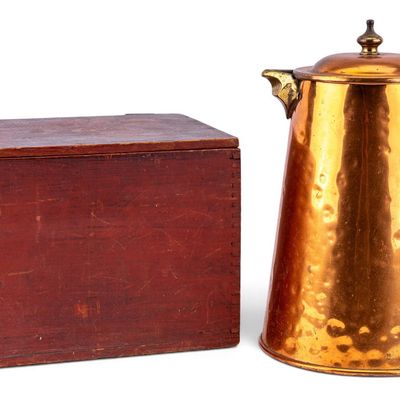 Sale Photo Thumbnail #125: 19/20C Copper Coffee Pot + Document Box