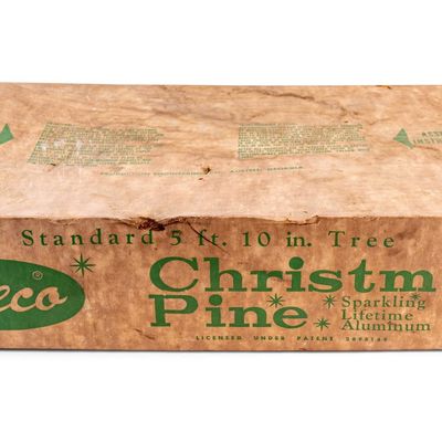 Sale Photo Thumbnail #204: PECO 5'10" Christmas Pine Aluminum Tree in Box