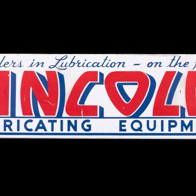 Sale Photo Thumbnail #57: Lincoln Lubricating Equipment Metal Sign