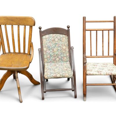 Sale Photo Thumbnail #253: Antique and Early Children's Chairs (3)