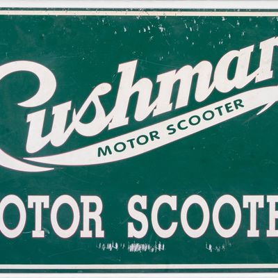 Sale Photo Thumbnail #30: Cushman Motor Scooter Metal Sign