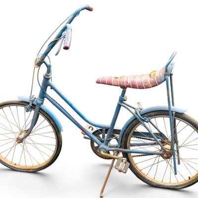 Sale Photo Thumbnail #66: Blue Banana Seat Children's Bicycle