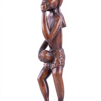 Sale Photo Thumbnail #350: Vintage African Hand-Carved Figural Sculpture