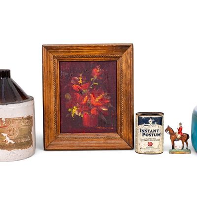 Sale Photo Thumbnail #189: Vintage Country Decor Items w/ Crockery