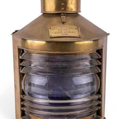 Sale Photo Thumbnail #210: 1935 British Brass Starboard Light Navigation