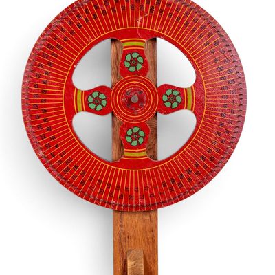 Sale Photo Thumbnail #39: Vintage Handmade Carnival Wooden Wheel