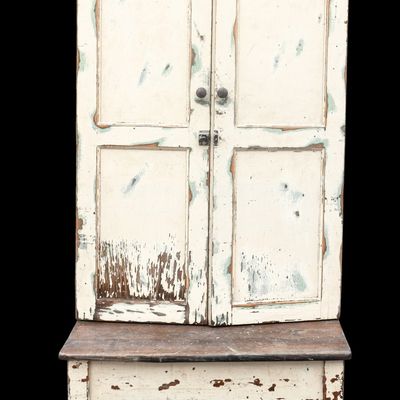 Sale Photo Thumbnail #32: Vintage Painted Mail Sorting / Apothecary Cabinet