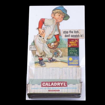 Sale Photo Thumbnail #215: Caladryl Parke-Davis Cardboard Advertising Display