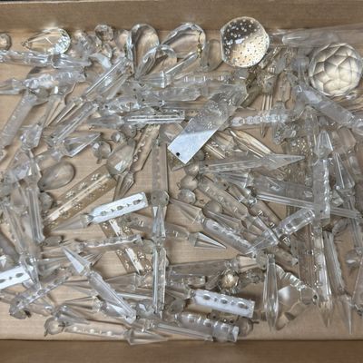 Sale Photo Thumbnail #402: Glass Prisms and Drop Grouping