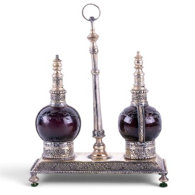 Sale Photo Thumbnail #137: Moroccan Style Purple Glass Vanity Set