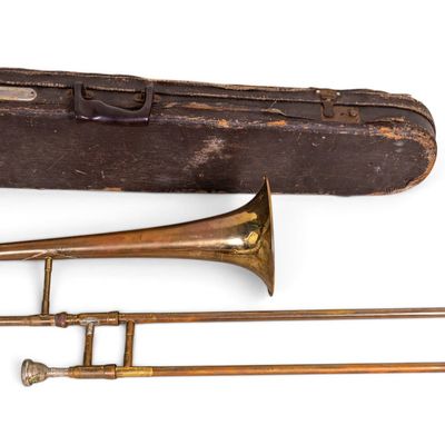Sale Photo Thumbnail #221: York Brass Trombone in Case w/ Mouthpiece