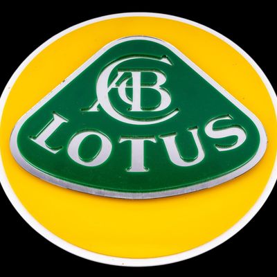 Sale Photo Thumbnail #3: Vintage Lotus Automotive Mirrored Sign