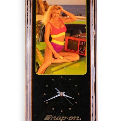Sale Photo Thumbnail #219: Snap-on Wall Clock W/ Swimsuit Model