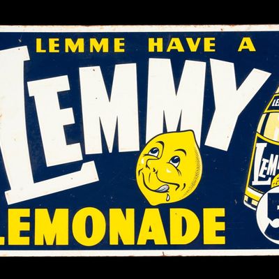 Sale Photo Thumbnail #133: Lemmy Lemonade Metal Sign