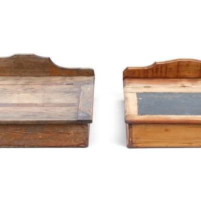 Sale Photo Thumbnail #79: Wooden Boxes Each with Slant Front