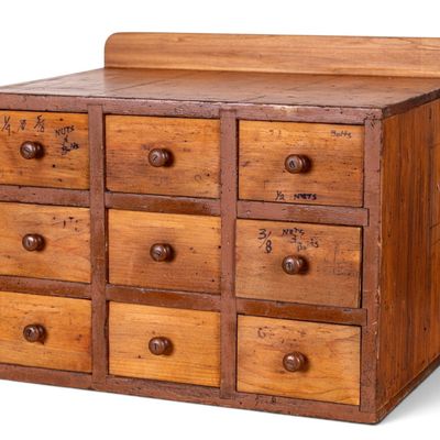 Sale Photo Thumbnail #65: Wooden Multi-Drawer Cabinet