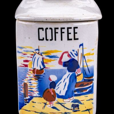 Sale Photo Thumbnail #48: Czechoslovakia Ceramic Coffee Container