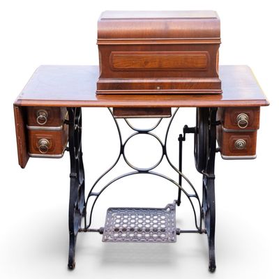 Sale Photo Thumbnail #245: 19th C Standard Sewing Machine and Table