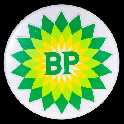 Sale Photo Thumbnail #85: BP Illuminated Round Advertising Sign