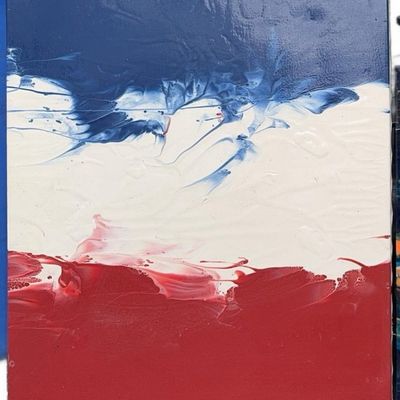 Sale Photo Thumbnail #383: Kevin Schroder Abstract Acrylic Paintings (2)