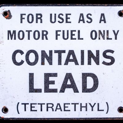 Sale Photo Thumbnail #22: Early Leaded Motor Fuel Enameled Sign