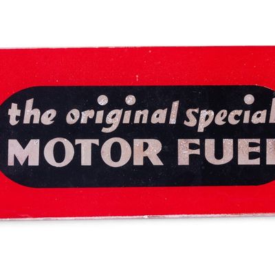 Sale Photo Thumbnail #24: Reverse Painted Motor Fuel Glass Sign