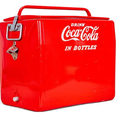 Sale Photo Thumbnail #161: Vintage Coca-Cola Metal Cooler