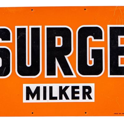 Sale Photo Thumbnail #152: Surge Milker Metal Trade Sign