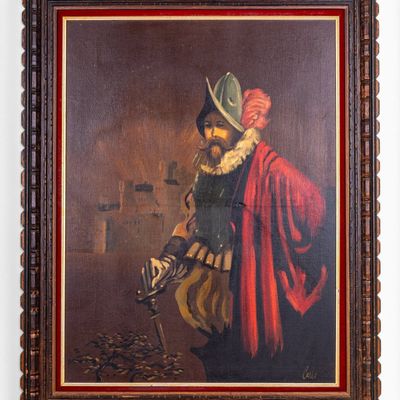Sale Photo Thumbnail #380: Carlo of Hollywood Conquistador Oil on Canvas