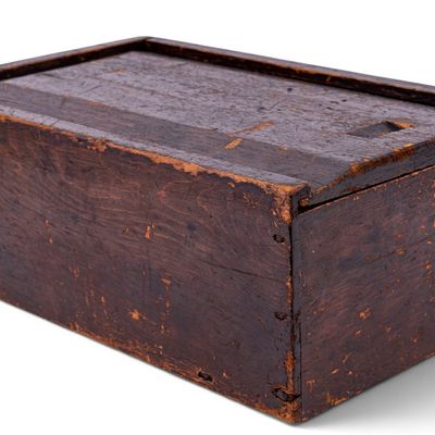 Sale Photo Thumbnail #203: Wooden Storage Box w/ Sliding Lid