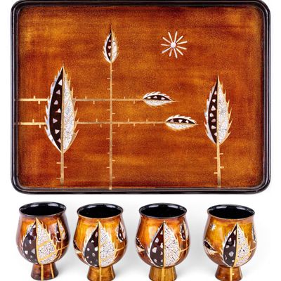 Sale Photo Thumbnail #306: MCM Vietnamese Lacquerware Drink Set
