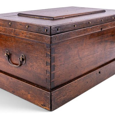 Sale Photo Thumbnail #166: Wooden Chest with Removable Interior Inserts