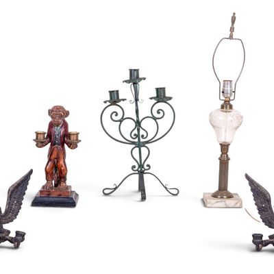Sale Photo Thumbnail #239: Americana / Eagle Sconces + Other Lighting