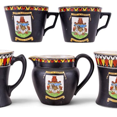 Sale Photo Thumbnail #308: Vintage Adams Tunstall Arms of Bermuda 5 Piece Set