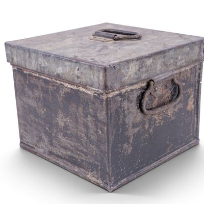 Sale Photo Thumbnail #86: Metal Storage Box with Handles