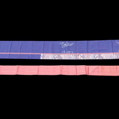 Sale Photo Thumbnail #359: 2 Japanese Silk Obi Cloth , Longest ~12'