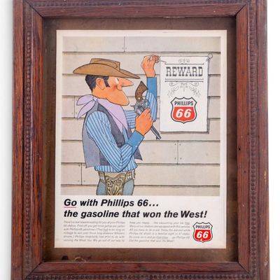 Sale Photo Thumbnail #29: Phillips 66 Framed Advertising Sign
