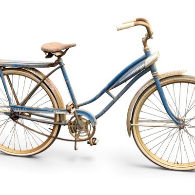 Sale Photo Thumbnail #67: Blue Step-Through Frame Bicycle with Fenders