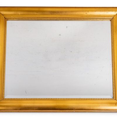 Sale Photo Thumbnail #276: Decorative Gold Painted Wood Wall Mirror