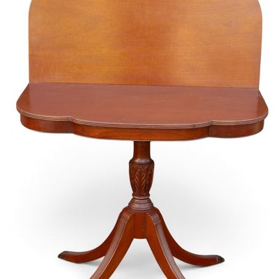 Sale Photo Thumbnail #244: Vintage Neoclassical Style Flip Top Card Table