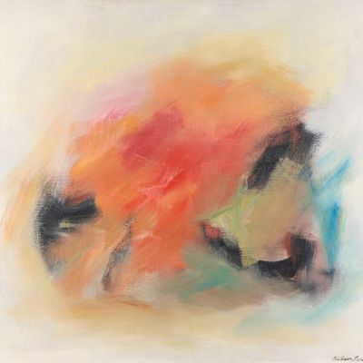 William Larkin Abstract Oil on Canvas Painting