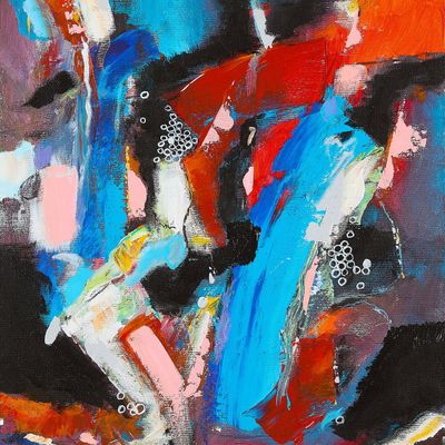 Dale Laun Abstract Acrylic on Canvas Painting