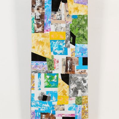 Dale Laun Abstract Acrylic on Canvas Painting
