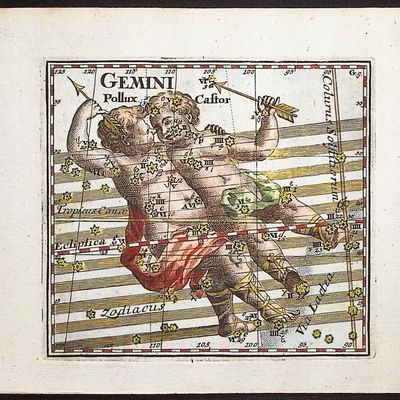 Sale Photo Thumbnail #31: Thomas - Constellation or Celestial Chart of Gemini (Twins)