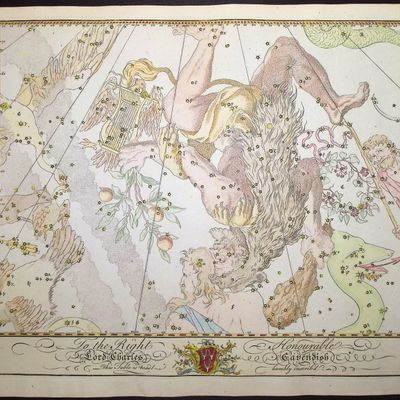 Sale Photo Thumbnail #33: Bevis, Rare - Constellation or Star Chart of Hercules