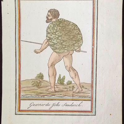 Sale Photo Thumbnail #18: Grasset, Hawaii - Warrior of the Sandwich Islands [Guerrier des Isles Sandwich]