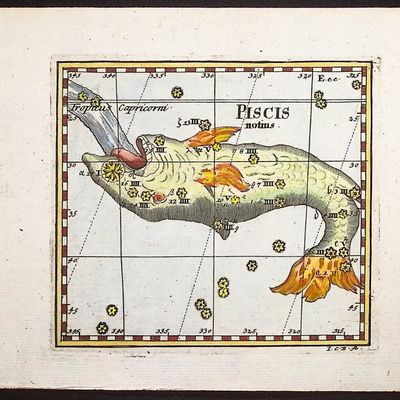 Sale Photo Thumbnail #30: Thomas - Constellation or Celestial Chart of Piscis (Pisces)